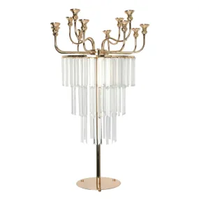 12 Arms Chandelier Candelabra Centerpiece - Gold