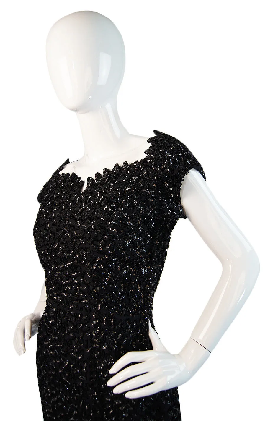 1940s Amazing Full Sequin Pin Up Dress