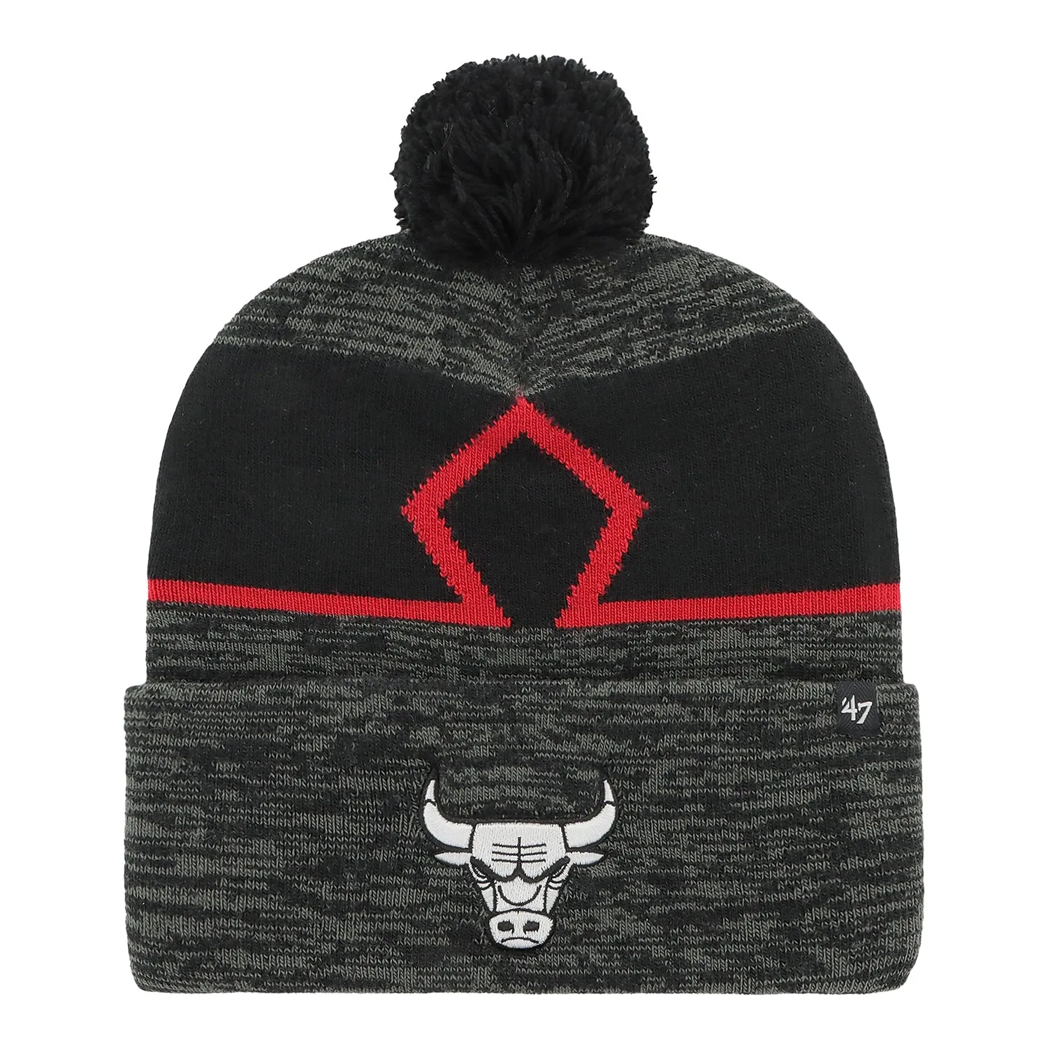 2023-24 CHICAGO BULLS CITY EDITION 47 BRAND KNIT POM HAT