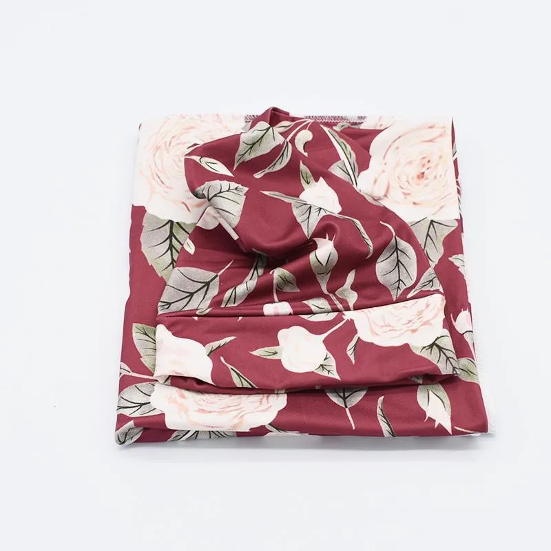 2pcs Floral Print Baby Blanket with Hat