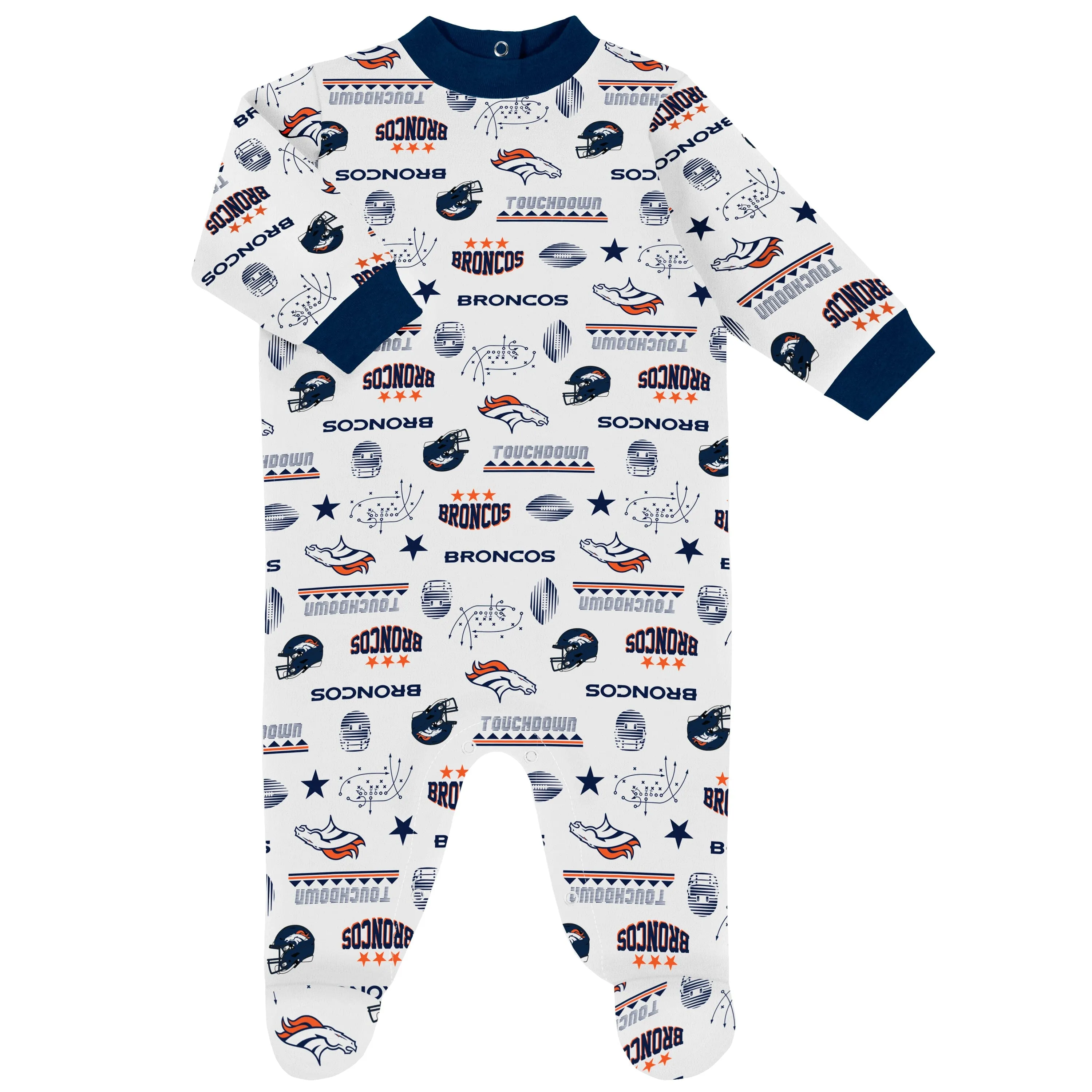 3-Piece Baby Boys Denver Broncos Bodysuit, Sleep 'N Play, and Cap Set