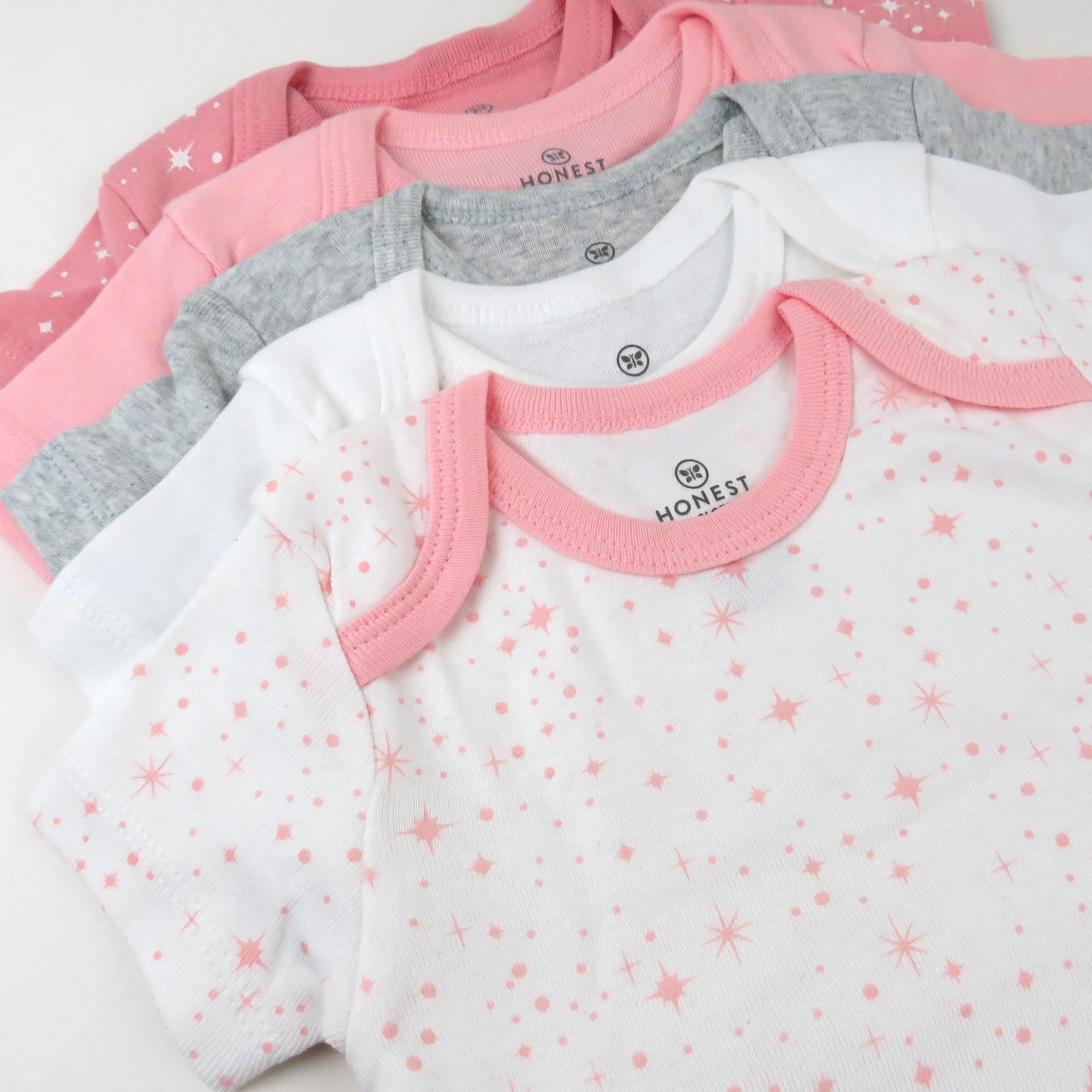 5-Pack Organic Cotton Short Sleeve Bodysuits