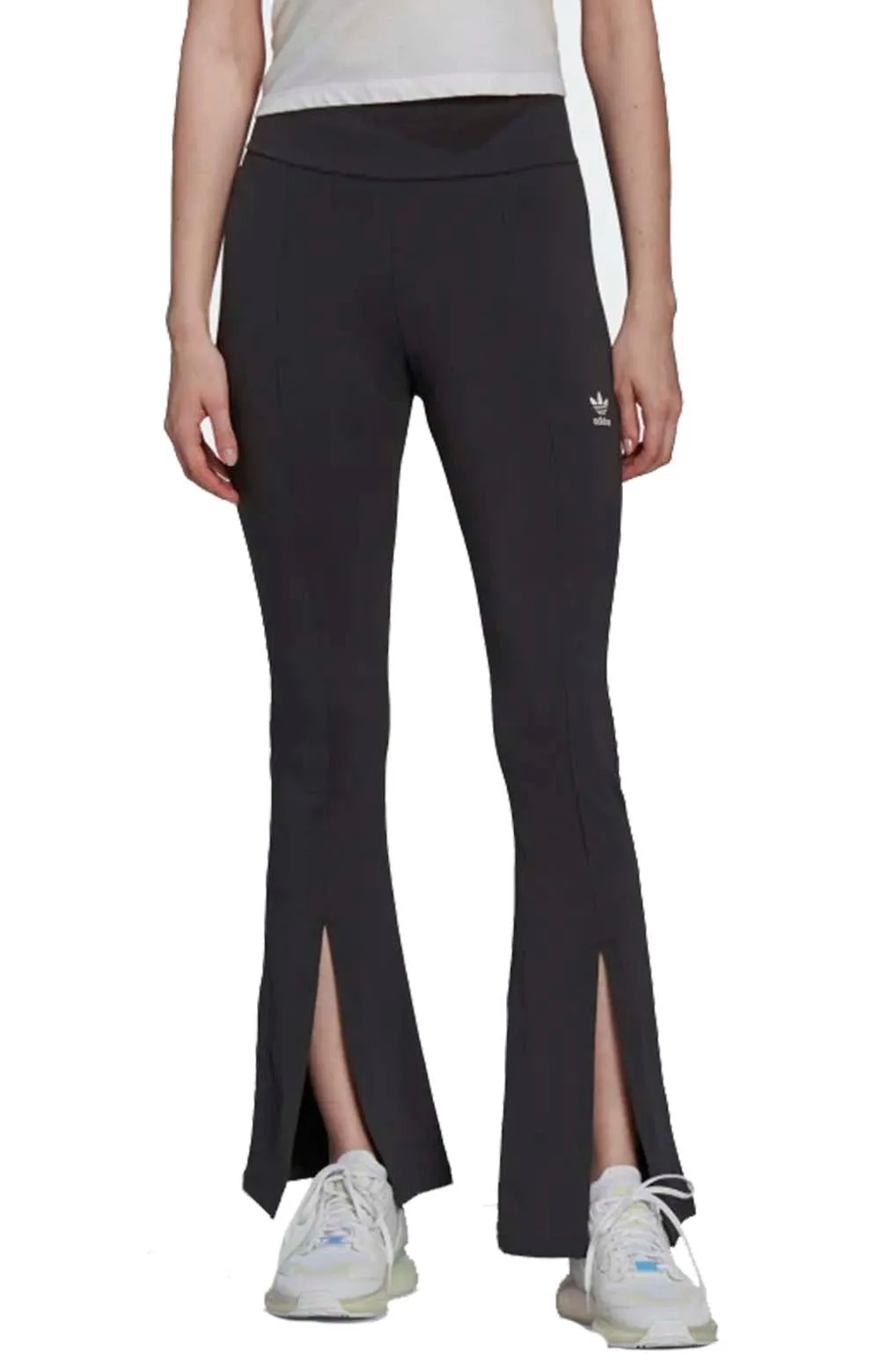 Adidas Women's 80s-Inspired Flared Tights - Carbon