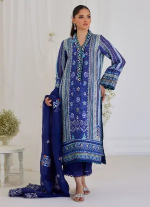 Adina Blue Shirt And Dupatta