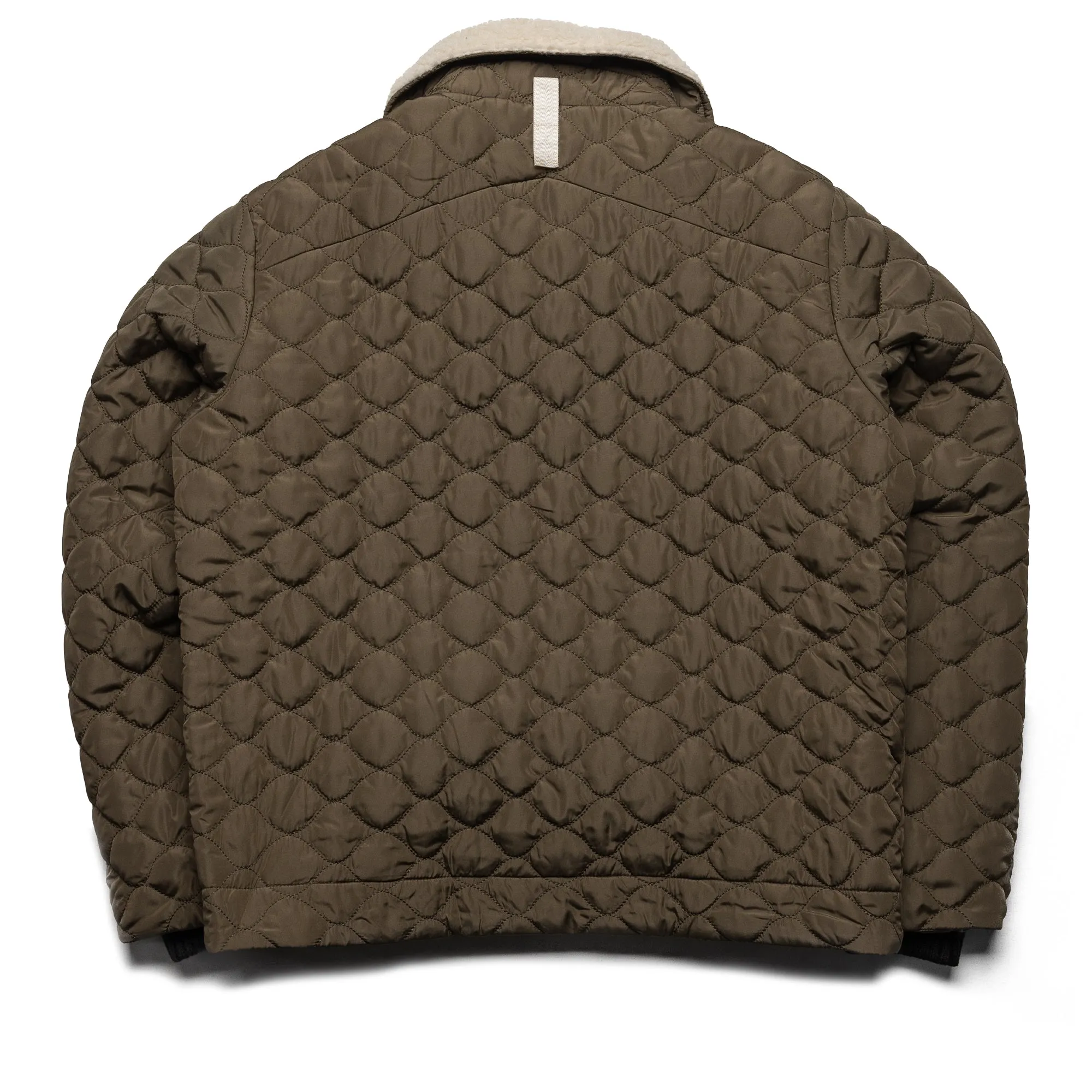 Advisory Board Crystals Quilted Snow Jacket - Olive