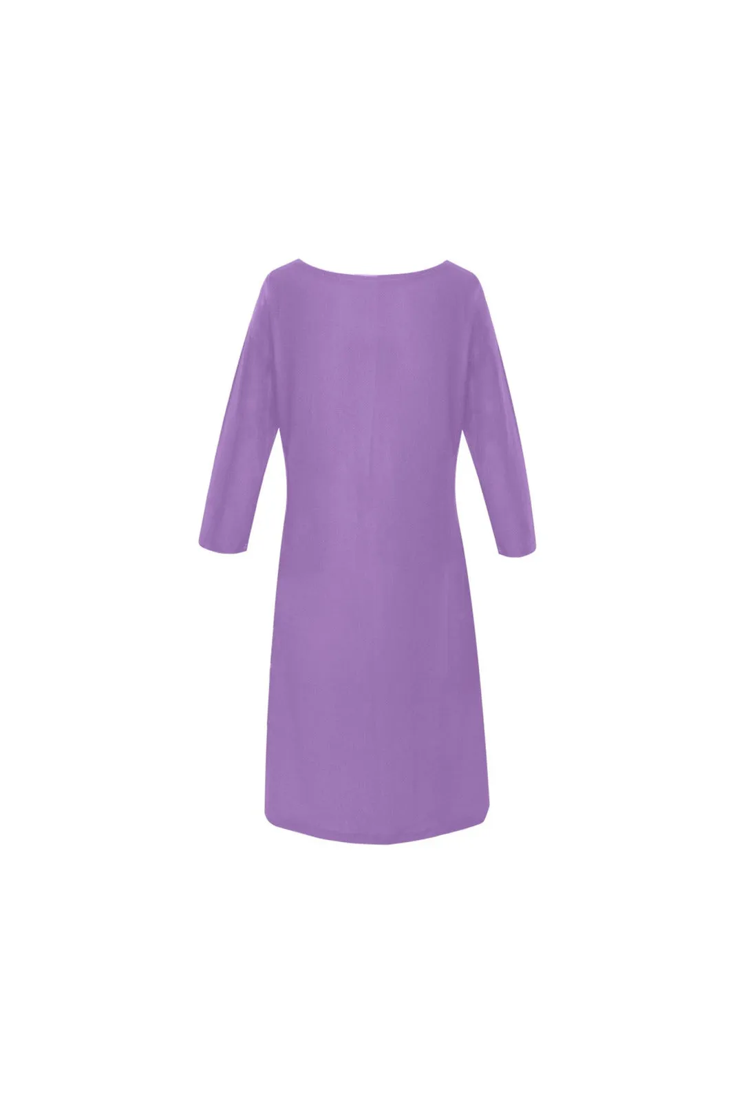 Amethyst Orchid Rhea Loose Round Neck Dress