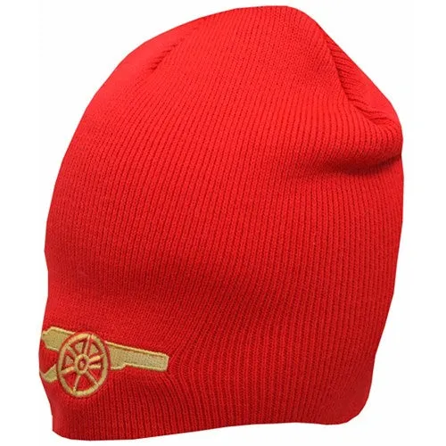 Arsenal FC Official Football Core Cannon Emblem Beanie Hat