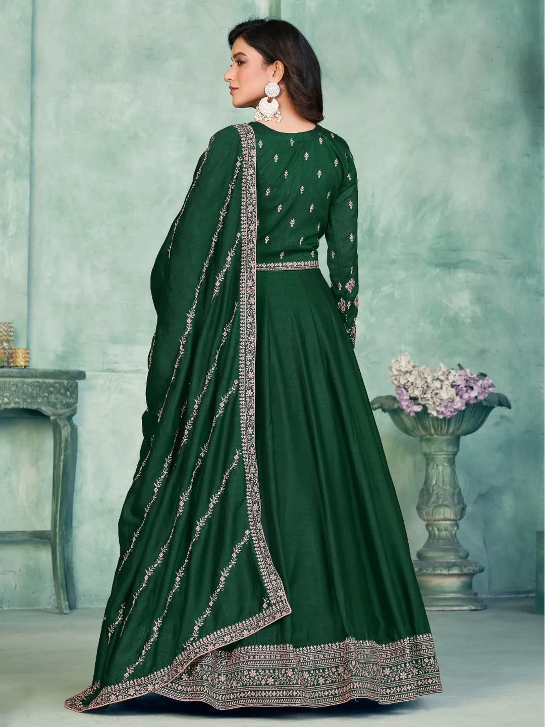 Art Silk Embroidery - Anarkali