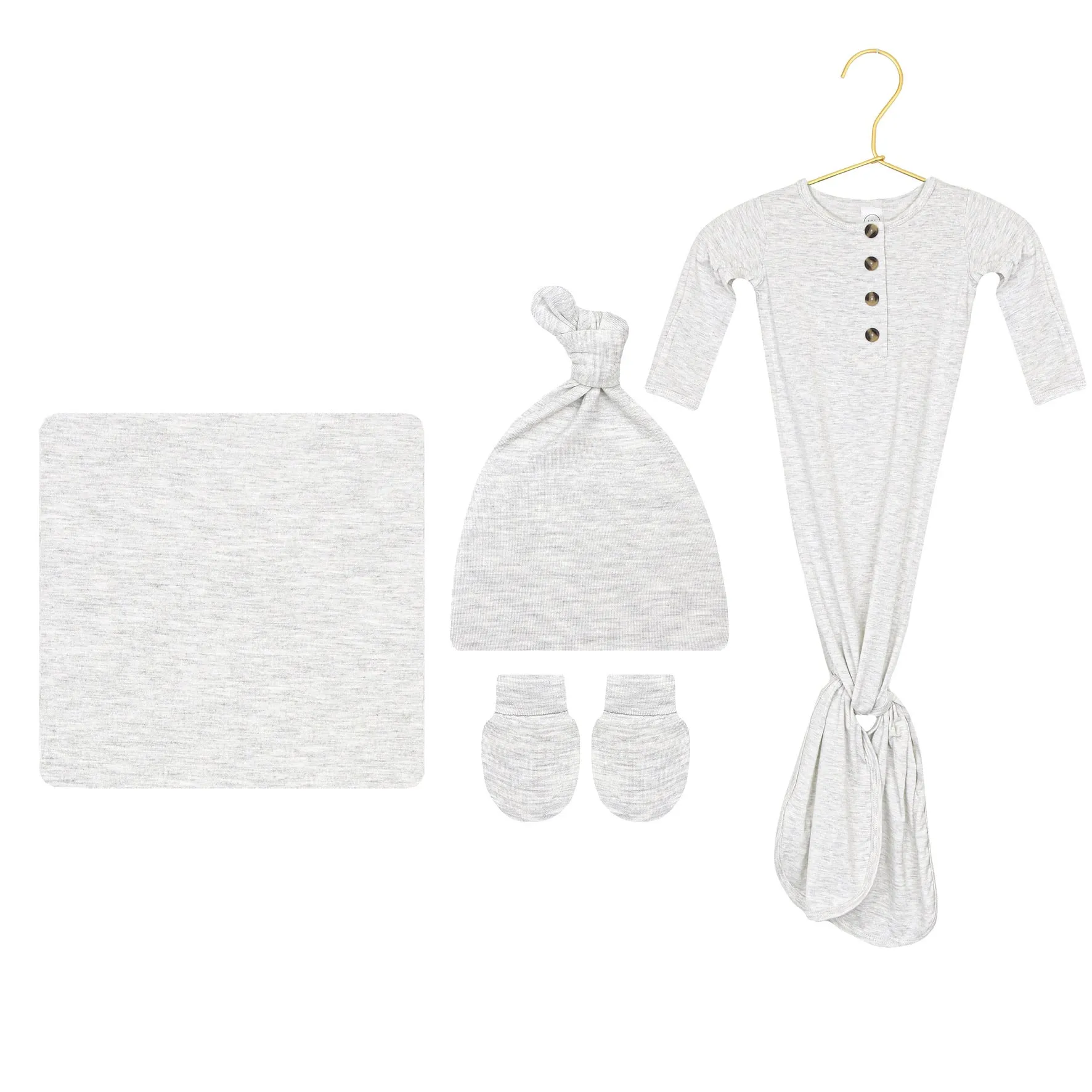 Asher Newborn Hat Bundle (Gown)