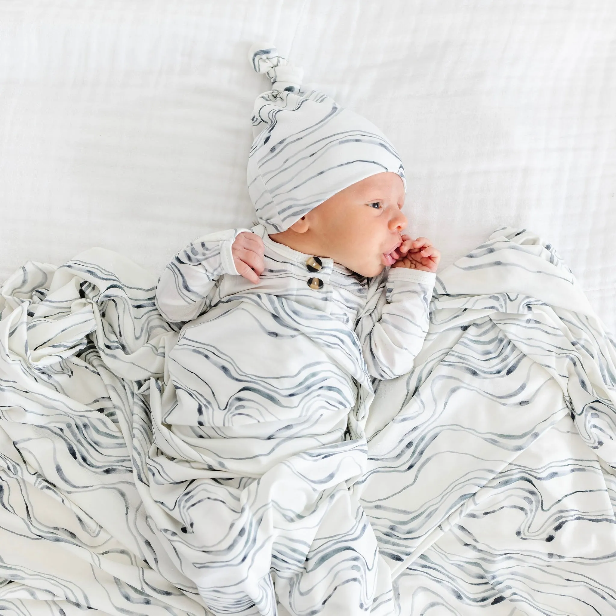 August Newborn Hat Bundle (Top   Bottom)