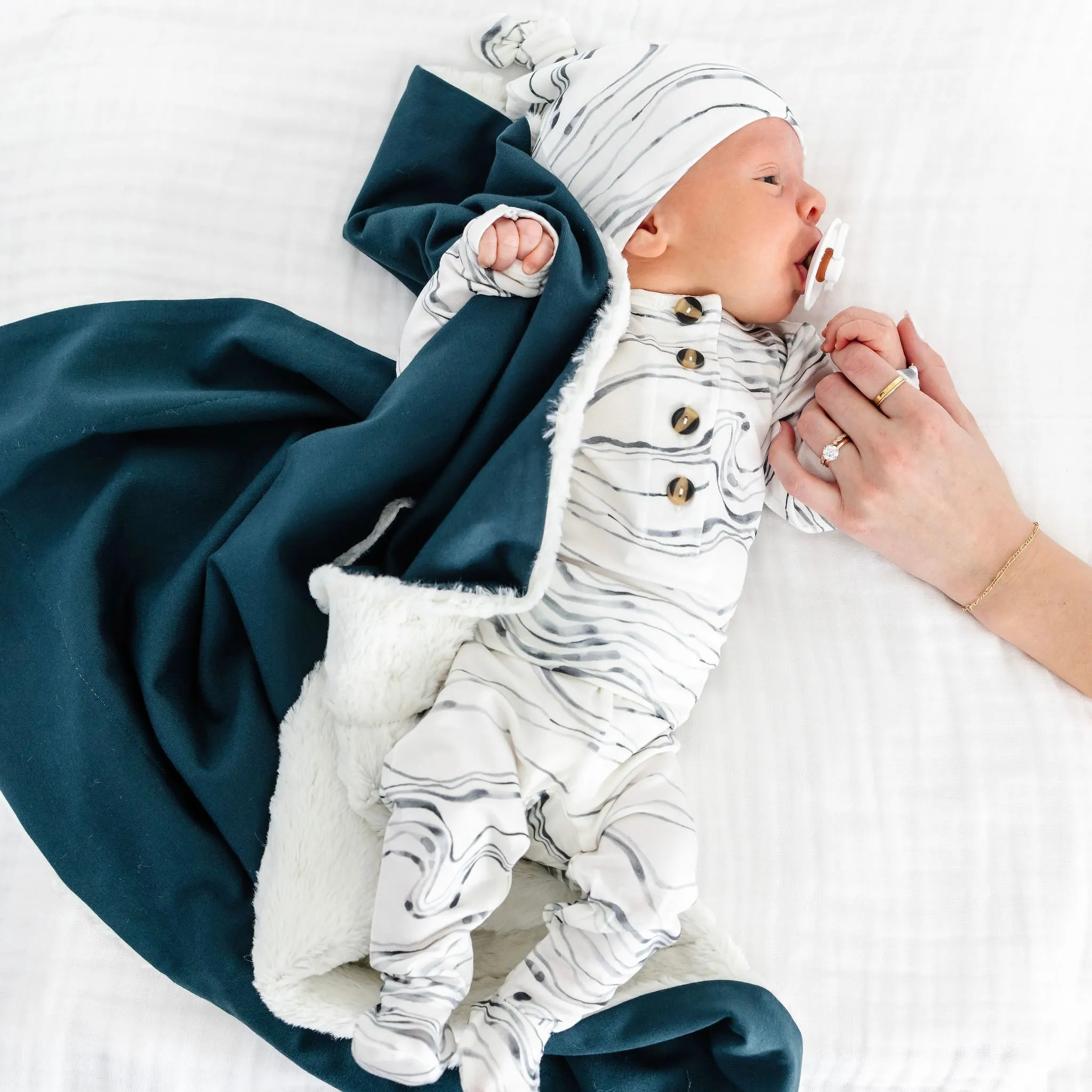 August Newborn Hat Bundle (Top   Bottom)