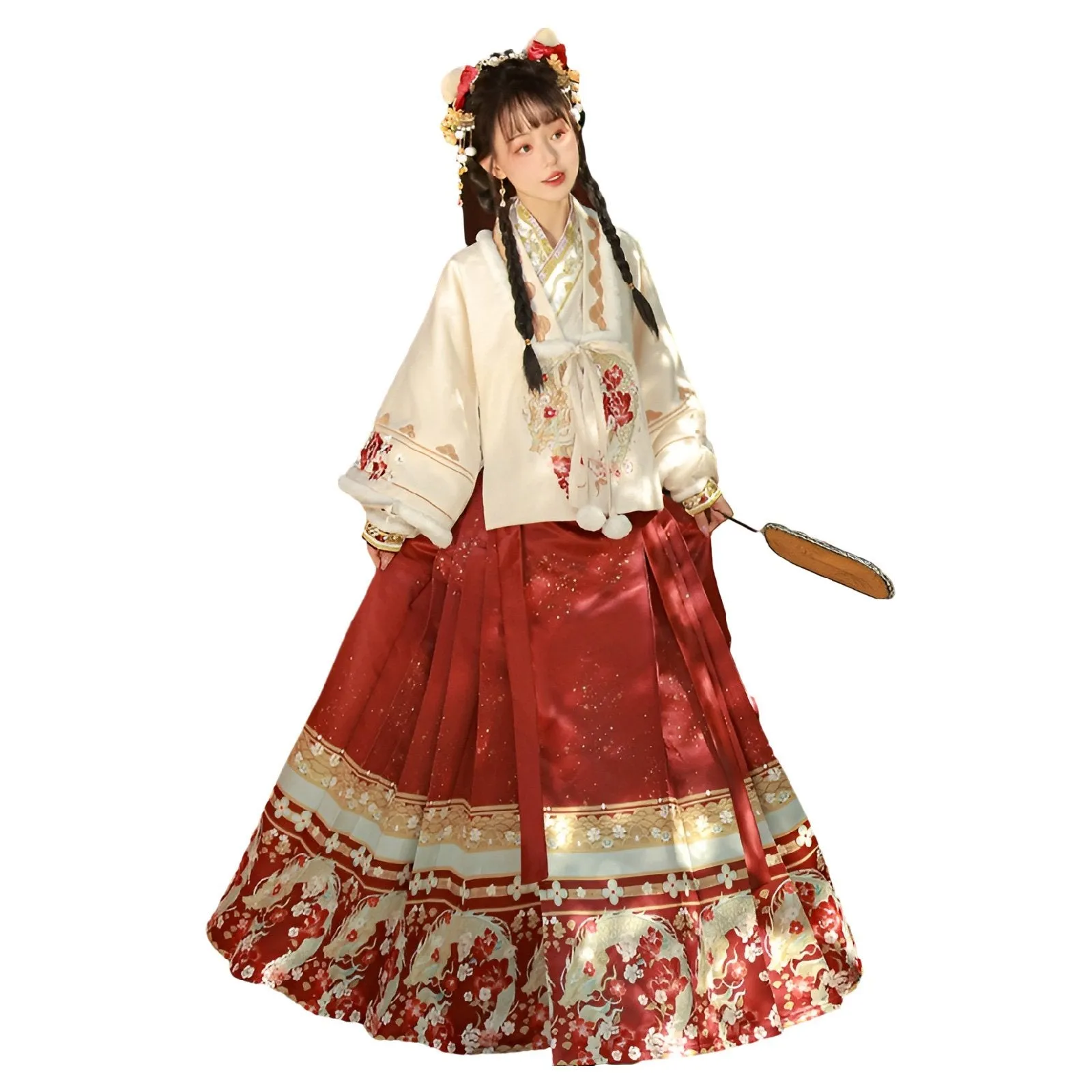 Autumn Ming-Style Hanfu Dress for Chinese New Year Clothes