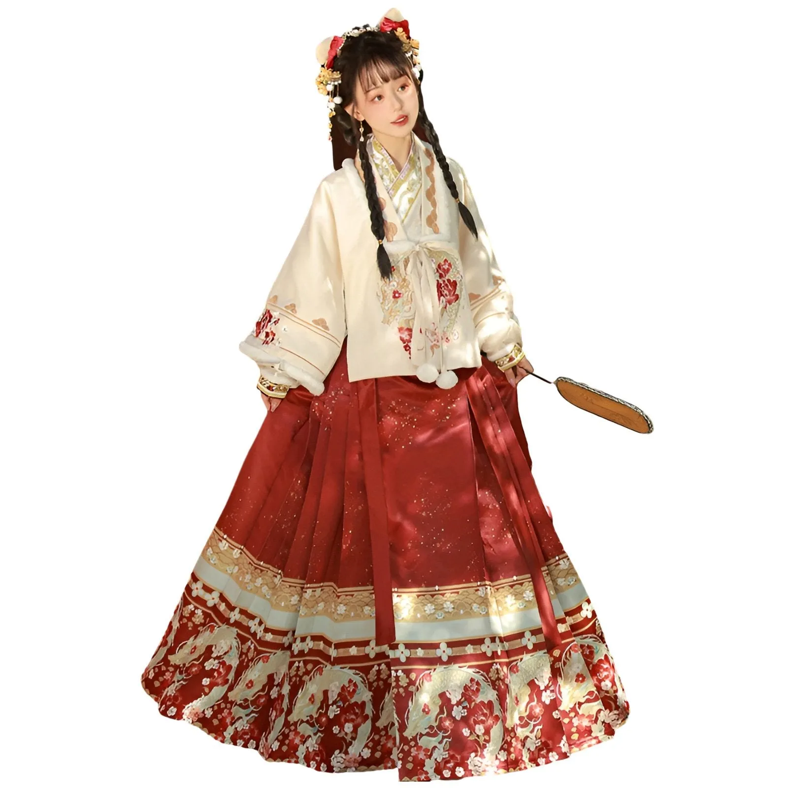 Autumn Ming-Style Hanfu Dress for Chinese New Year Clothes