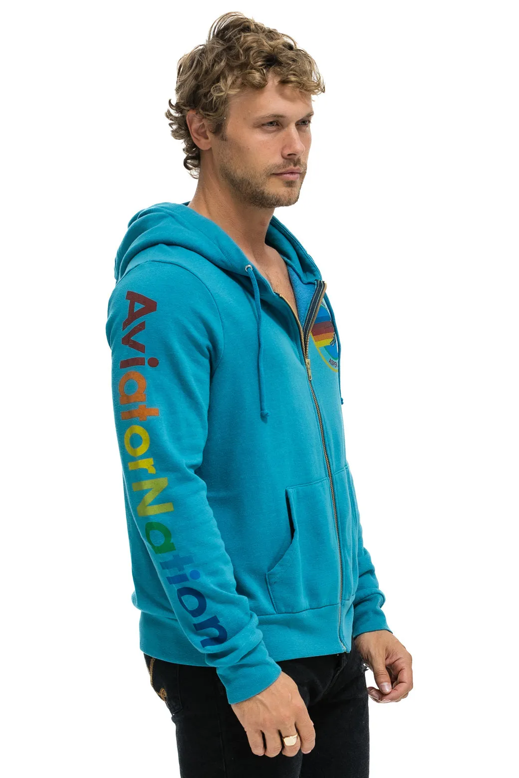 AVIATOR NATION ASPEN HOODIE - TEAL