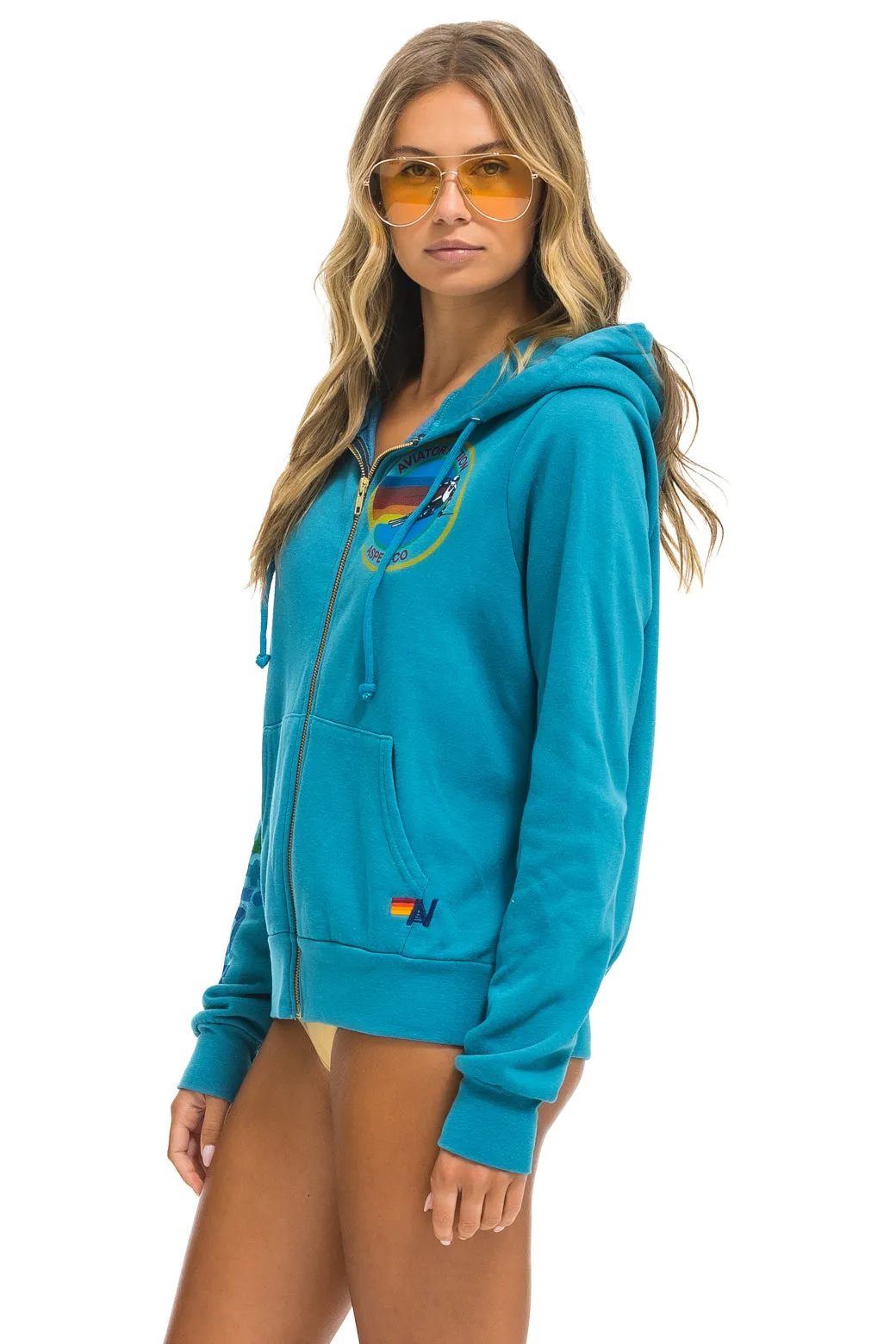 AVIATOR NATION ASPEN HOODIE - TEAL