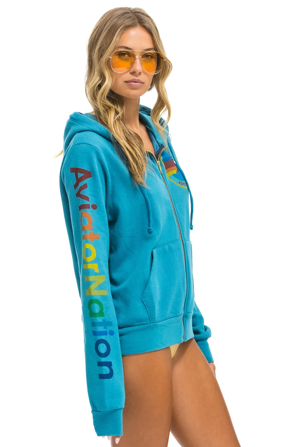 AVIATOR NATION ASPEN HOODIE - TEAL