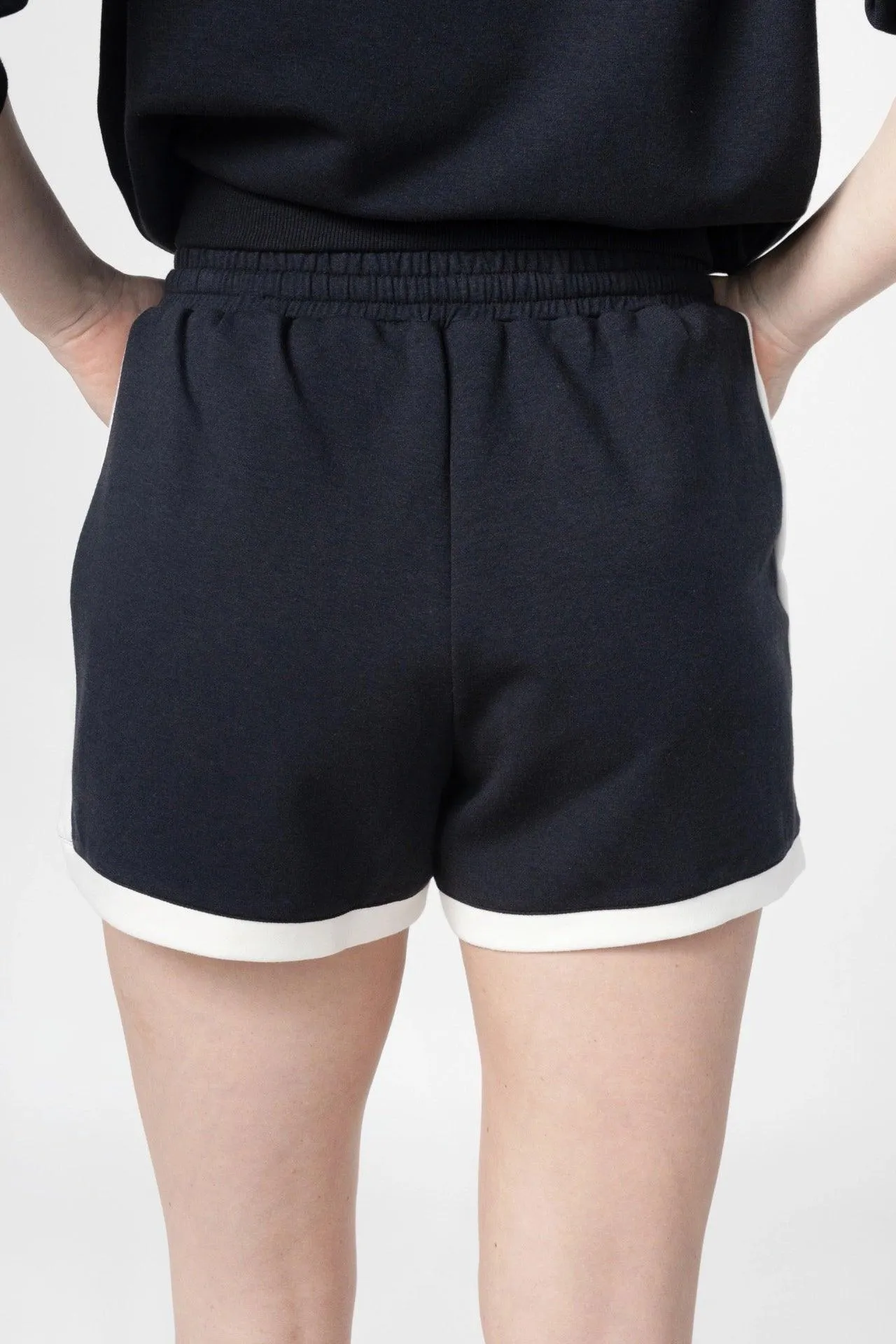 Bamboo Bonded Jersey Contrast Stripe Shorts