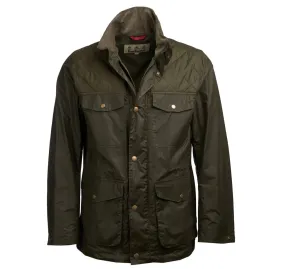 Barbour Men's CLAPHAM Wax Jacket - Olive