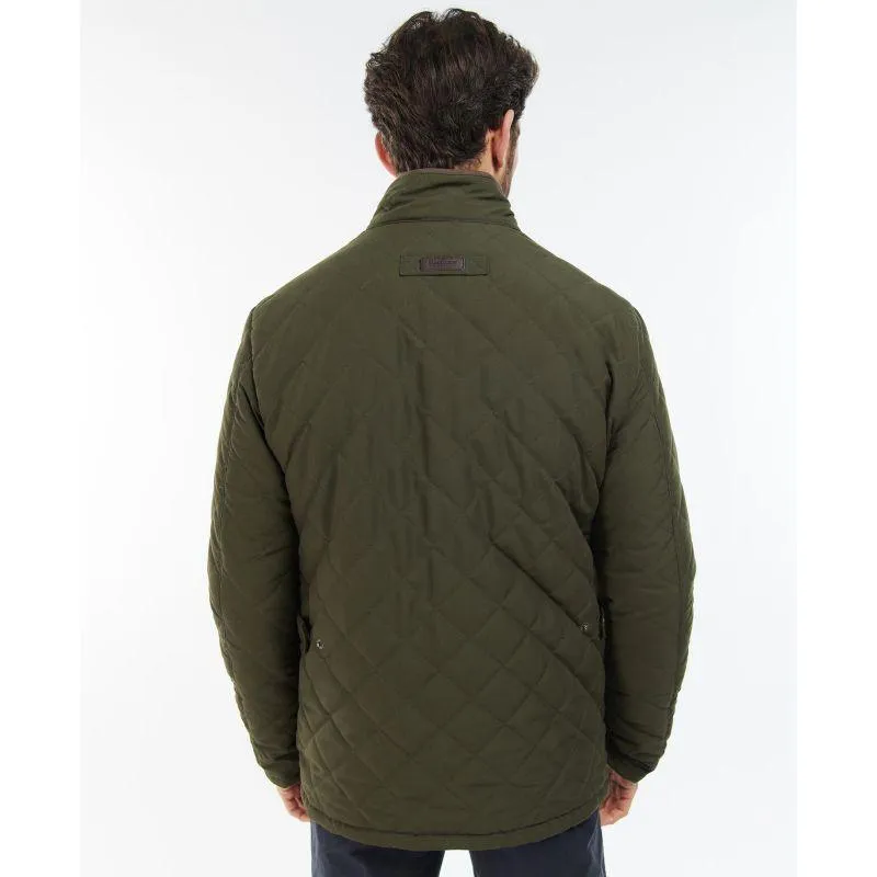 Barbour Shoveler Mens Waterproof Quilted Jacket - Dark Olive