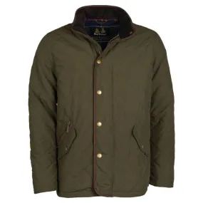 Barbour Shoveler Mens Waterproof Quilted Jacket - Dark Olive