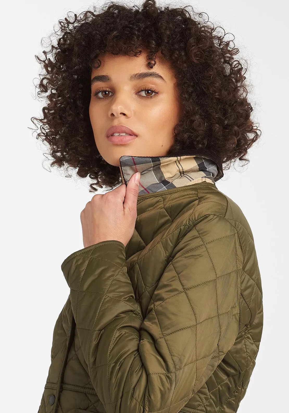 Barbour Womens Deveron Quilted Jacket, Olive