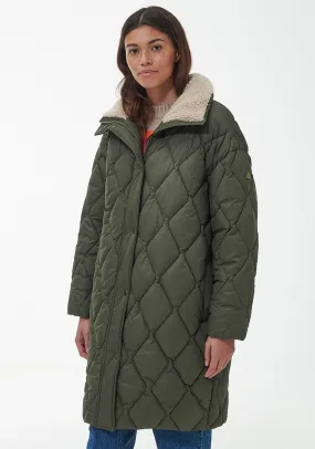 Barbour Womens Samphire Quilted Jacket, Deep Olive