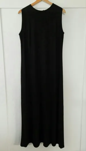 Basic Sleeveless Stretch Maxi - Black