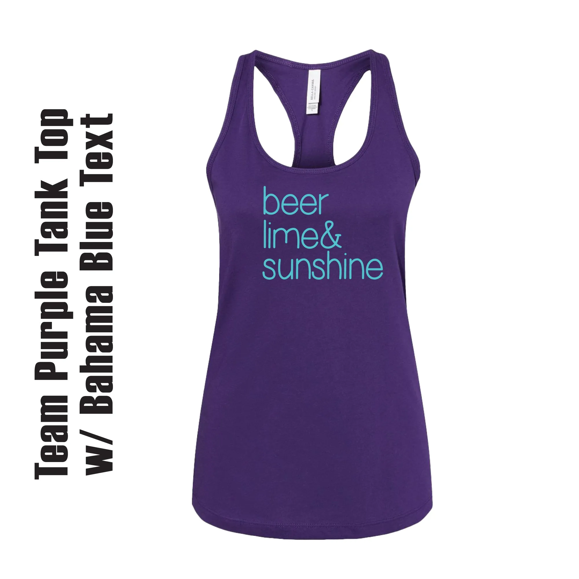 Beer Lime & Sunshine Summer Tank Top / Summer Vibes / Beachy / Happy Hour / Vacation Mode / Sustainable / Tropical Vibes / Beer Lover Gift