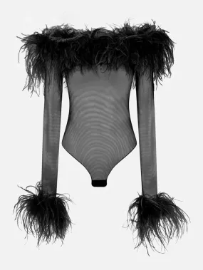 Bhreagh Feather Bodysuit