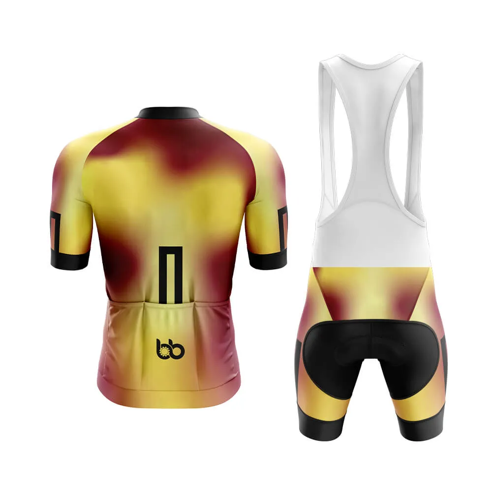 Bicycle Booth Prism (Yellow-Maroon) Aero Cycling Kit