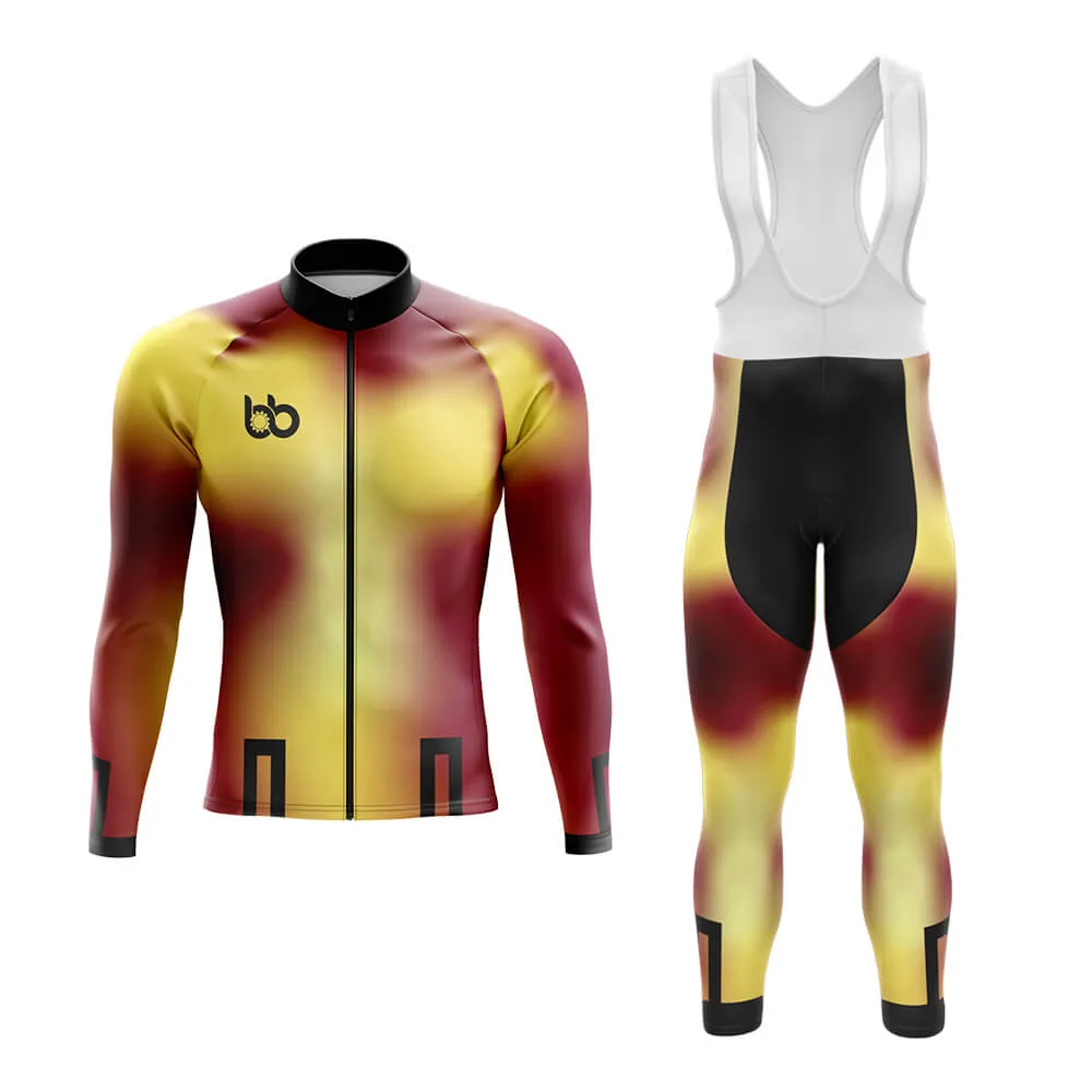 Bicycle Booth Prism (Yellow-Maroon) Aero Cycling Kit