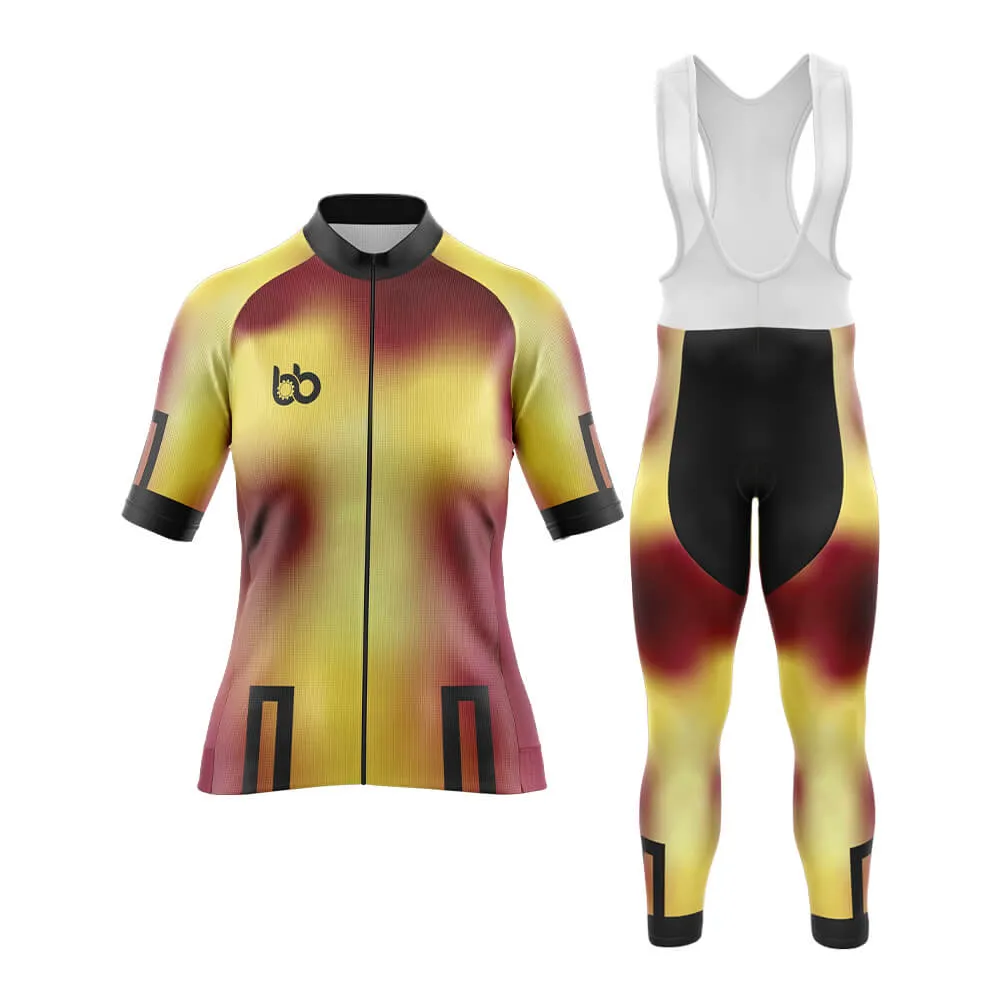 Bicycle Booth Prism (Yellow-Maroon) Aero Cycling Kit