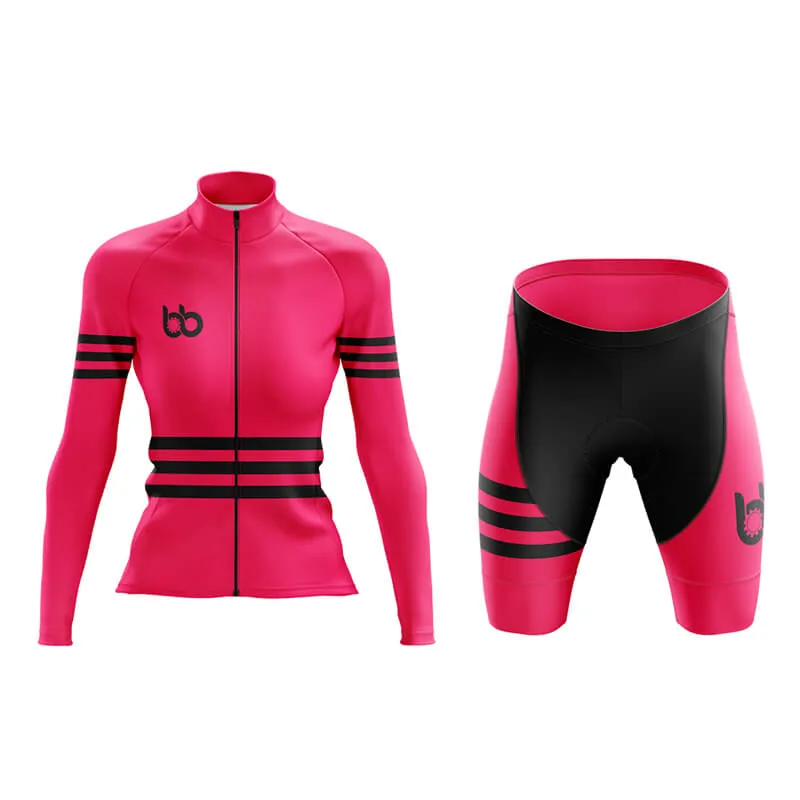 Bicycle Booth Stripes (Pink) Aero Cycling Kit