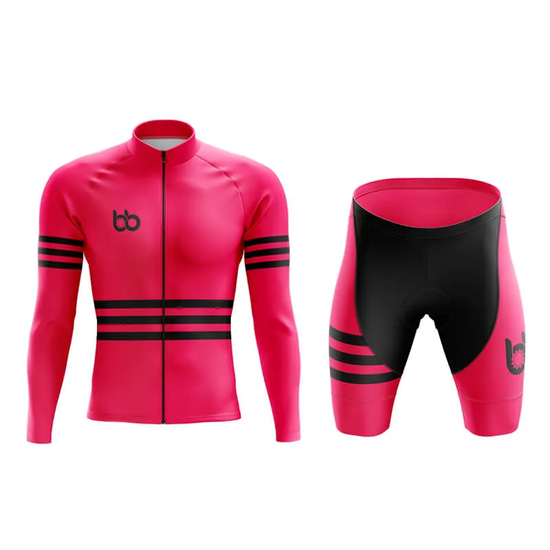 Bicycle Booth Stripes (Pink) Aero Cycling Kit