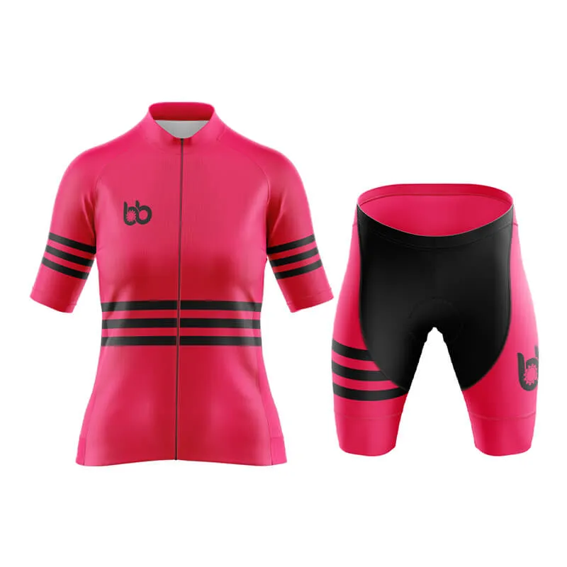 Bicycle Booth Stripes (Pink) Aero Cycling Kit