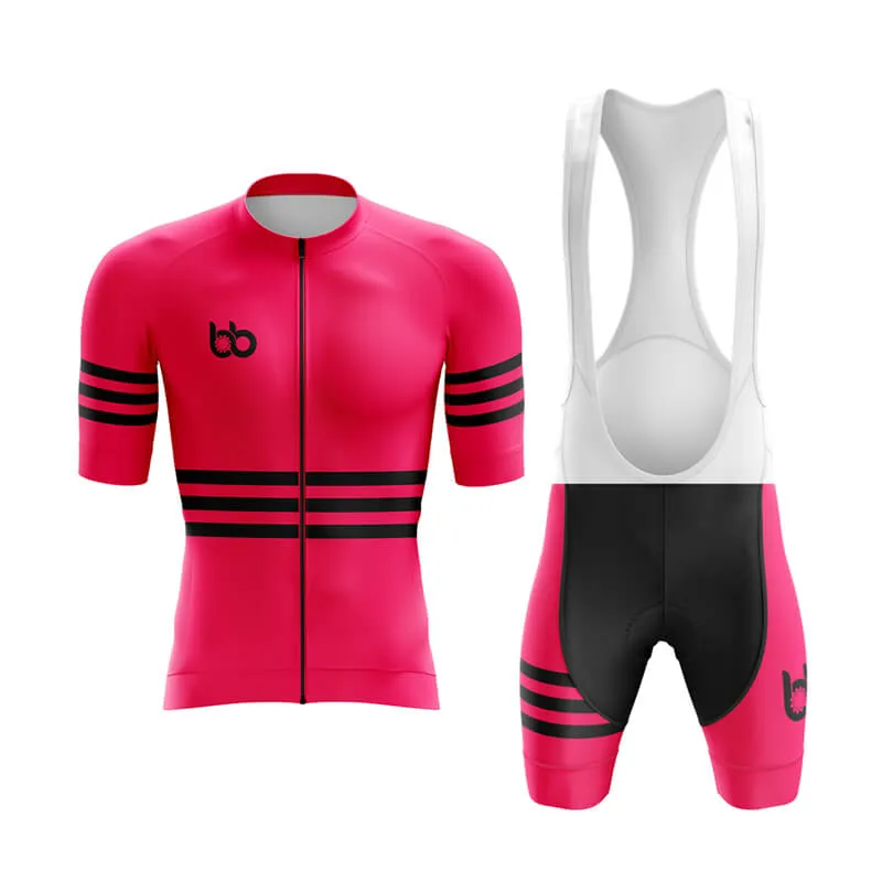 Bicycle Booth Stripes (Pink) Aero Cycling Kit