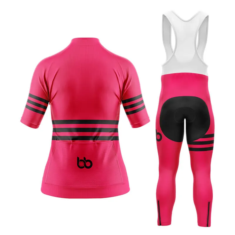 Bicycle Booth Stripes (Pink) Aero Cycling Kit