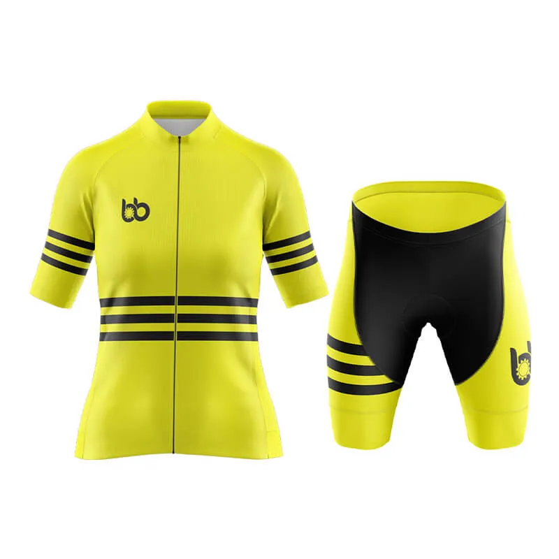 Bicycle Booth Stripes (Yellow) Aero Cycling Kit