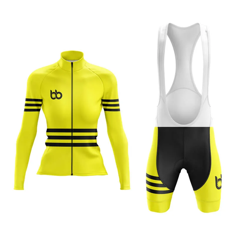 Bicycle Booth Stripes (Yellow) Aero Cycling Kit