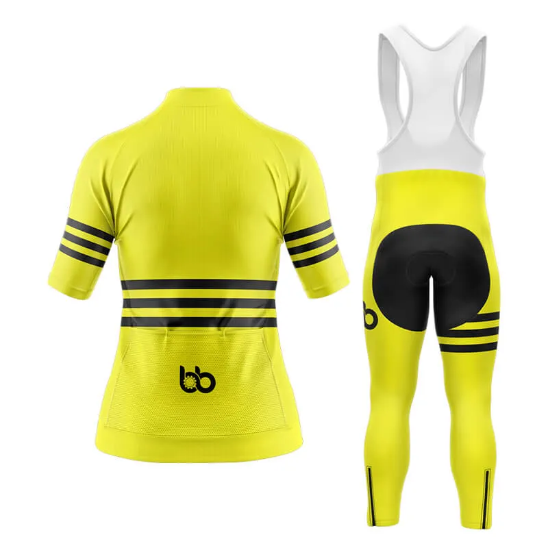 Bicycle Booth Stripes (Yellow) Aero Cycling Kit