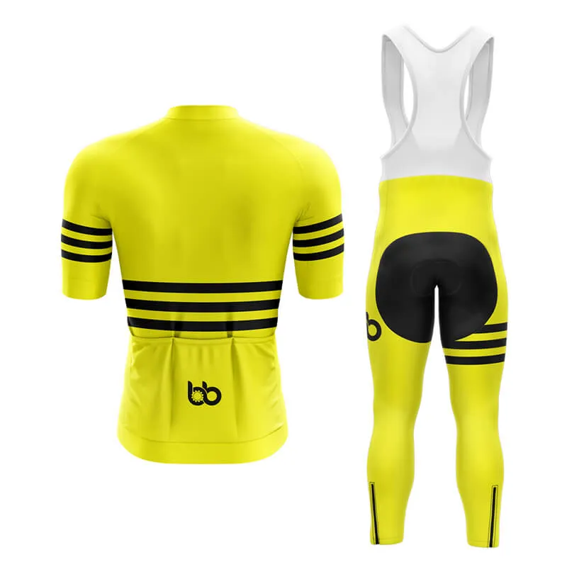 Bicycle Booth Stripes (Yellow) Aero Cycling Kit