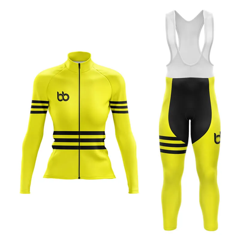 Bicycle Booth Stripes (Yellow) Aero Cycling Kit