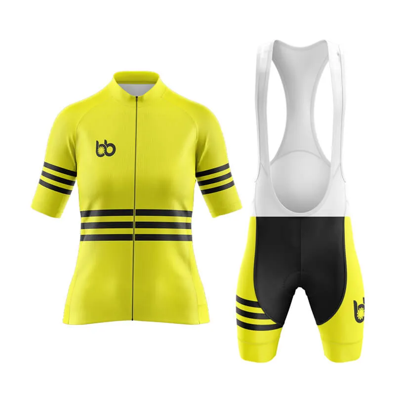 Bicycle Booth Stripes (Yellow) Aero Cycling Kit