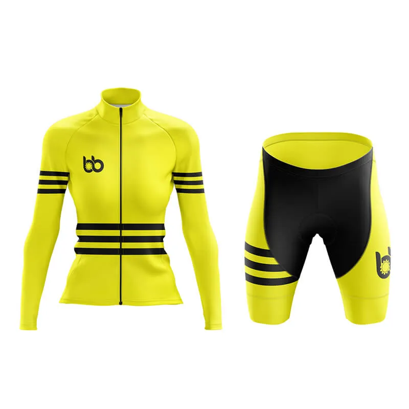 Bicycle Booth Stripes (Yellow) Aero Cycling Kit