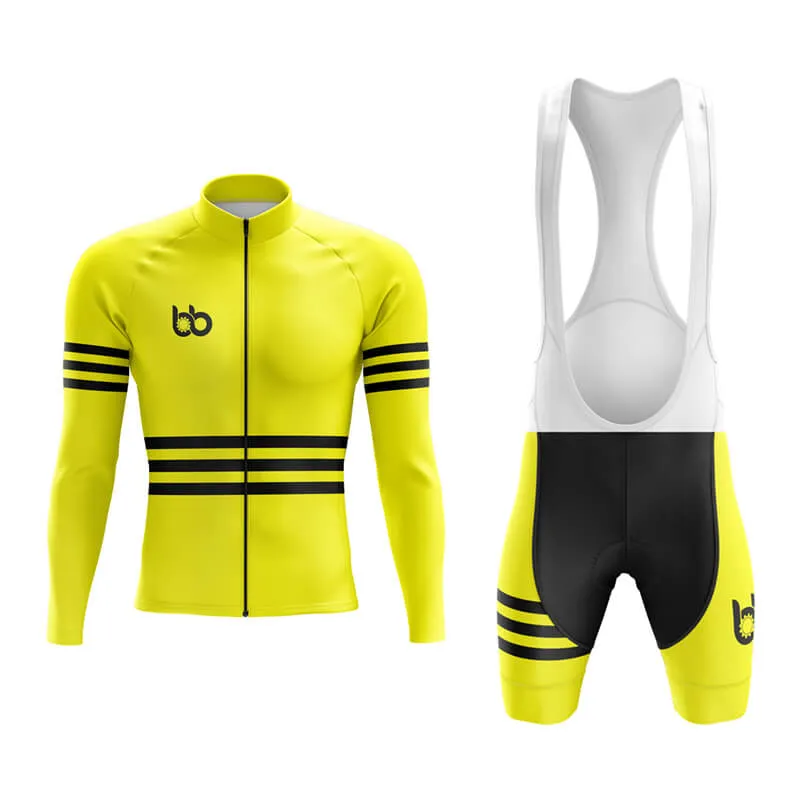 Bicycle Booth Stripes (Yellow) Aero Cycling Kit