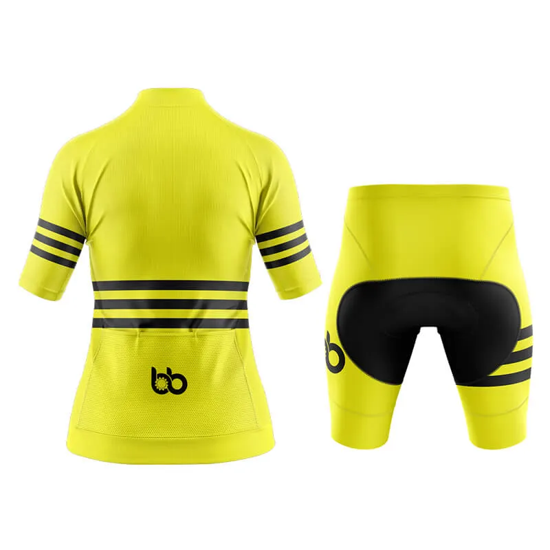 Bicycle Booth Stripes (Yellow) Aero Cycling Kit