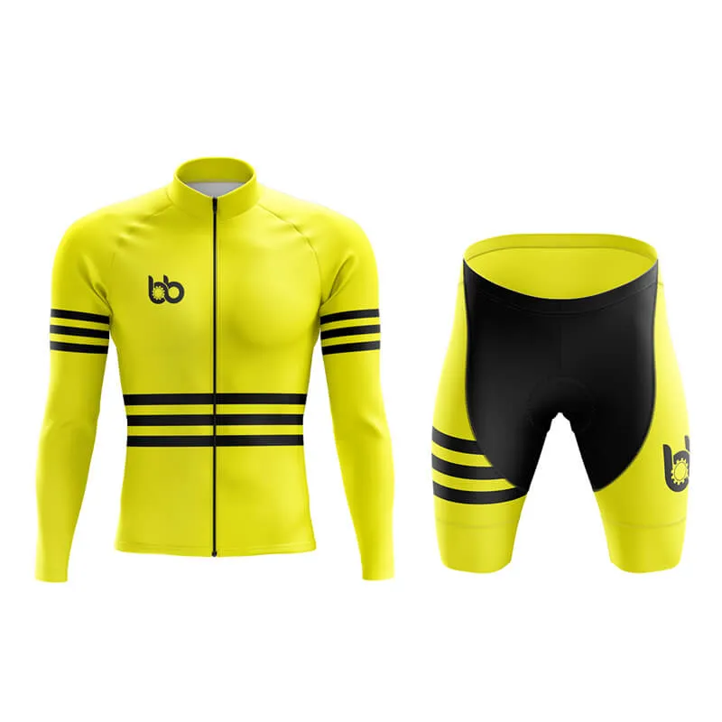 Bicycle Booth Stripes (Yellow) Aero Cycling Kit