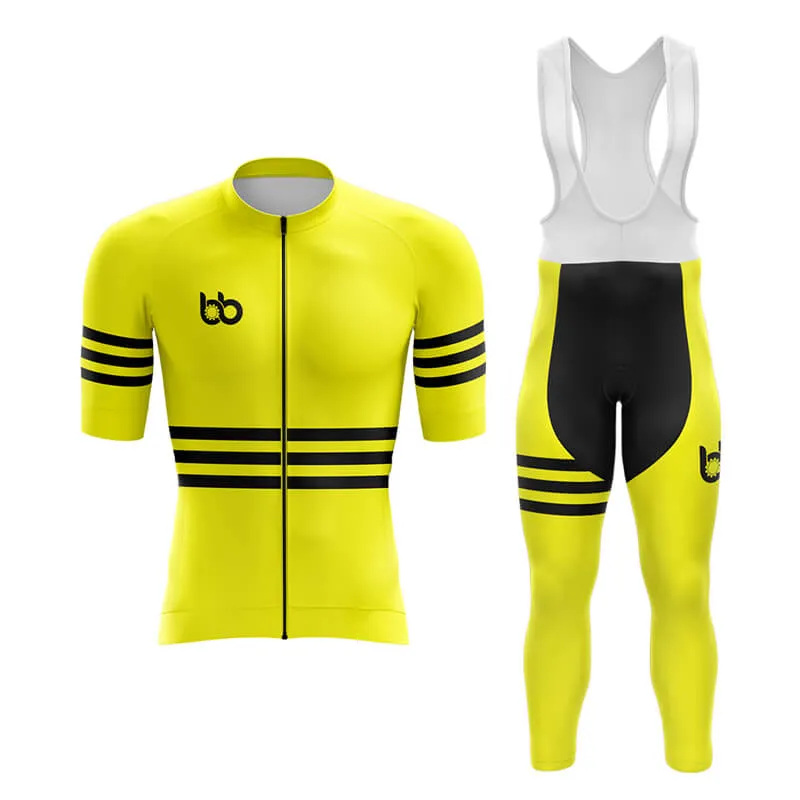 Bicycle Booth Stripes (Yellow) Aero Cycling Kit