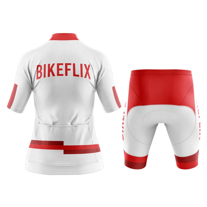 Bikeflix Aero Cycling Kit (V1) (White)