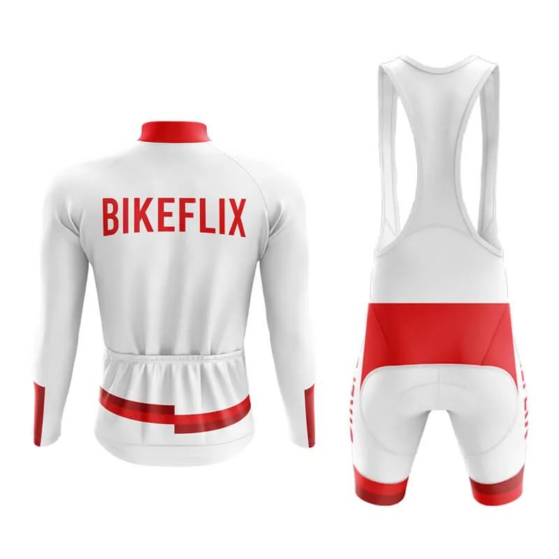 Bikeflix Aero Cycling Kit (V1) (White)